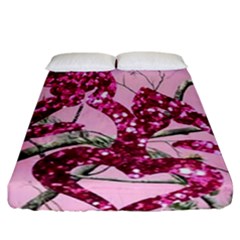 Love Browning Deer Glitter Fitted Sheet (california King Size) by Sudhe