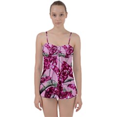 Love Browning Deer Glitter Babydoll Tankini Set by Sudhe