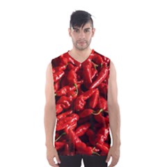 Red Chili Men s Basketball Tank Top by Sudhe