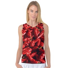 Red Chili Women s Basketball Tank Top by Sudhe