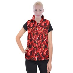 Red Chili Women s Button Up Vest by Sudhe