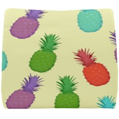 Colorful Pineapples Wallpaper Background Seat Cushion by Sudhe