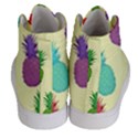 Colorful Pineapples Wallpaper Background Women s Hi-Top Skate Sneakers View4