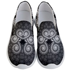 Fractal Filigree Lace Vintage Men s Lightweight Slip Ons by Sudhe