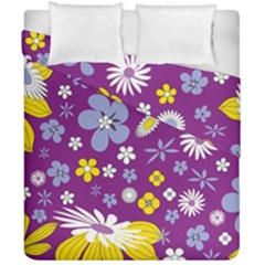 Floral Flowers Duvet Cover Double Side (california King Size) by Sudhe