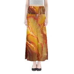 Flowers Leaves Leaf Floral Summer Full Length Maxi Skirt by Sudhe