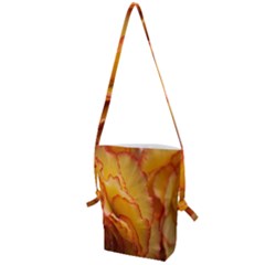 Flowers Leaves Leaf Floral Summer Folding Shoulder Bag by Sudhe