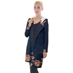 Floral Vintage Royal Frame Pattern Hooded Pocket Cardigan