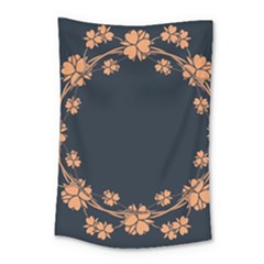 Floral Vintage Royal Frame Pattern Small Tapestry by Sudhe