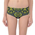 Fresh Clean Spring Flowers In Floral Wreaths Mid-Waist Bikini Bottoms View1