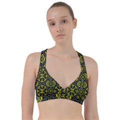 Fresh Clean Spring Flowers In Floral Wreaths Sweetheart Sports Bra by pepitasart