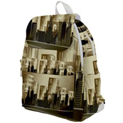 Architecture City House Top Flap Backpack by Sudhe