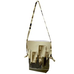 Architecture City House Folding Shoulder Bag by Sudhe