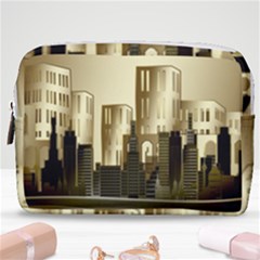 Architecture City House Make Up Pouch (medium) by Sudhe