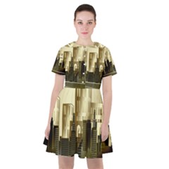 Architecture City House Sailor Dress