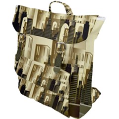 Architecture City House Buckle Up Backpack by Sudhe