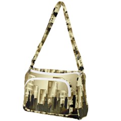 Architecture City House Front Pocket Crossbody Bag by Sudhe