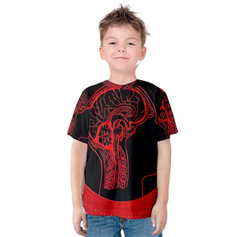 Artificial Intelligence Brain Think Kids  Cotton Tee by Sudhe