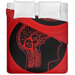 Artificial Intelligence Brain Think Duvet Cover Double Side (california King Size) by Sudhe