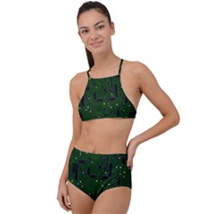 Board Conductors Circuits High Waist Tankini Set