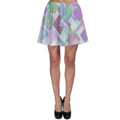 Colorful Background Multicolored Skater Skirt by Sudhe