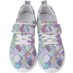 Colorful Background Multicolored Men s Velcro Strap Shoes