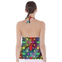 Art Rectangles Abstract Modern Art Babydoll Tankini Top View2