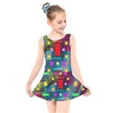 Art Rectangles Abstract Modern Art Kids  Skater Dress Swimsuit View1