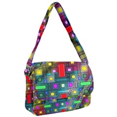 Art Rectangles Abstract Modern Art Courier Bag