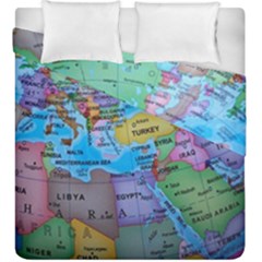 Globe World Map Maps Europe Duvet Cover Double Side (king Size) by Sudhe