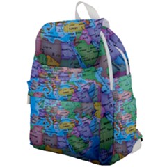 Globe World Map Maps Europe Top Flap Backpack