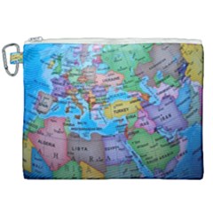 Globe World Map Maps Europe Canvas Cosmetic Bag (xxl) by Sudhe