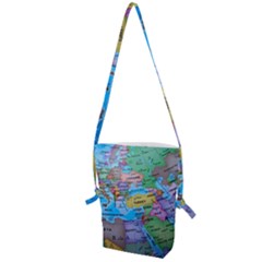 Globe World Map Maps Europe Folding Shoulder Bag by Sudhe