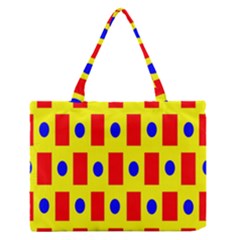 Pattern Design Backdrop Zipper Medium Tote Bag by Sudhe