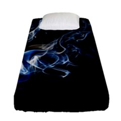 Smoke Flame Dynamic Wave Motion Fitted Sheet (single Size) by Sudhe