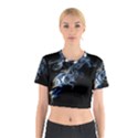 Smoke Flame Dynamic Wave Motion Cotton Crop Top View1