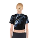 Smoke Flame Dynamic Wave Motion Cotton Crop Top View2