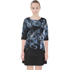 Smoke Flame Dynamic Wave Motion Pocket Dress by Sudhe