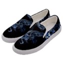 Smoke Flame Dynamic Wave Motion Men s Canvas Slip Ons View2