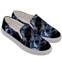 Smoke Flame Dynamic Wave Motion Men s Canvas Slip Ons View3