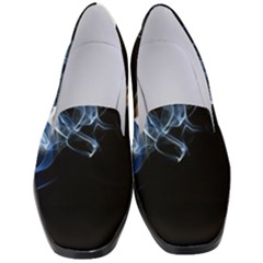 Smoke Flame Dynamic Wave Motion Women s Classic Loafer Heels by Sudhe