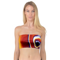 Fractal Art Paint Pattern Texture Bandeau Top by Sudhe