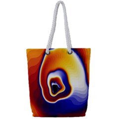 Fractal Art Paint Pattern Texture Full Print Rope Handle Tote (small) by Sudhe