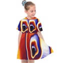 Fractal Art Paint Pattern Texture Kids  Sailor Dress View1