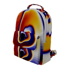 Fractal Art Paint Pattern Texture Flap Pocket Backpack (large)