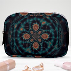 Abstract Digital Geometric Pattern Make Up Pouch (small)