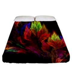 Abstract Digital Art Fractal Fitted Sheet (california King Size) by Sudhe