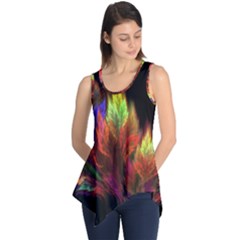 Abstract Digital Art Fractal Sleeveless Tunic by Sudhe