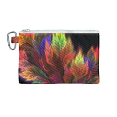 Abstract Digital Art Fractal Canvas Cosmetic Bag (medium) by Sudhe