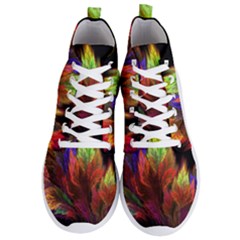 Abstract Digital Art Fractal Men s Lightweight High Top Sneakers by Sudhe